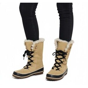 Sorel Boots Womens Tivoli High II Waterproof Faux Fur Lined Madder Brown Size 8